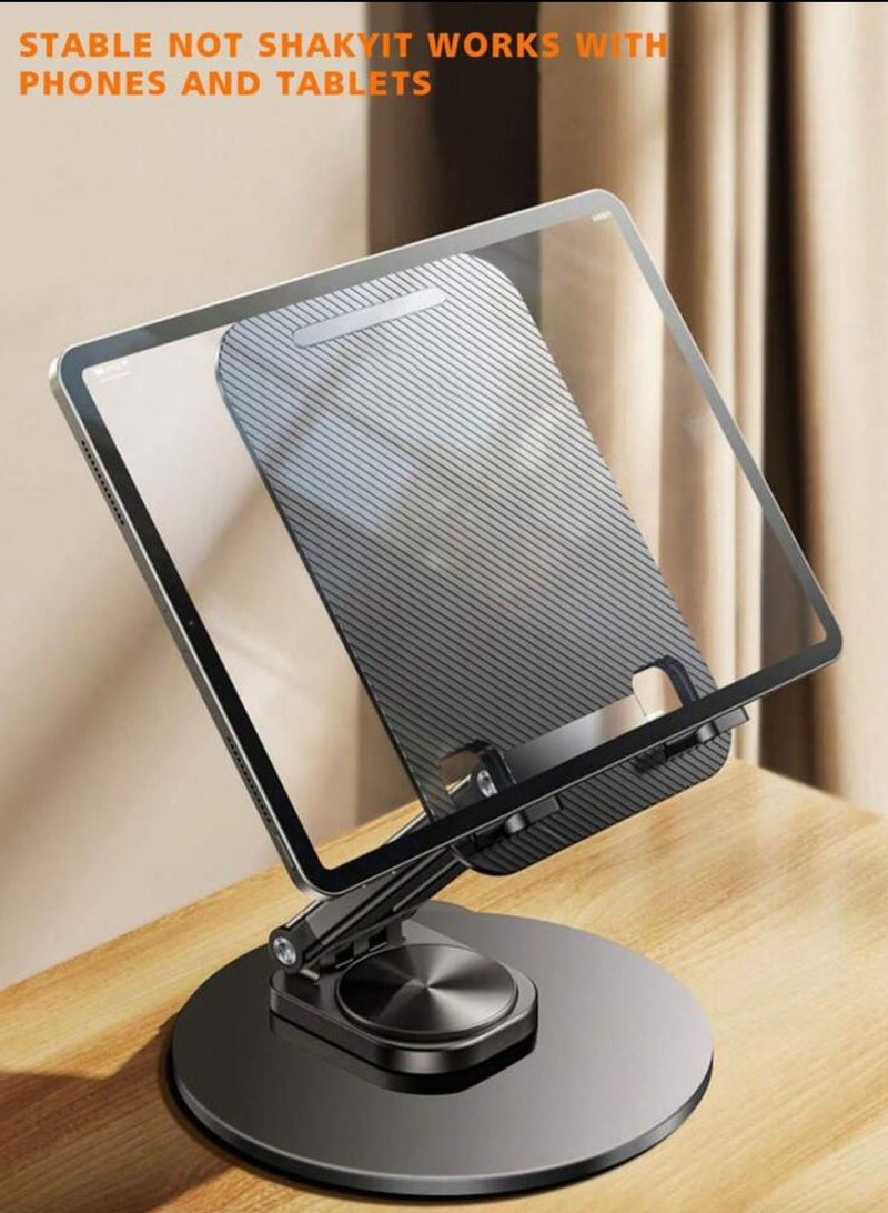 The iPad tablet stand holder is made of aluminum and is adjustable to hold tablets  - Image 2
