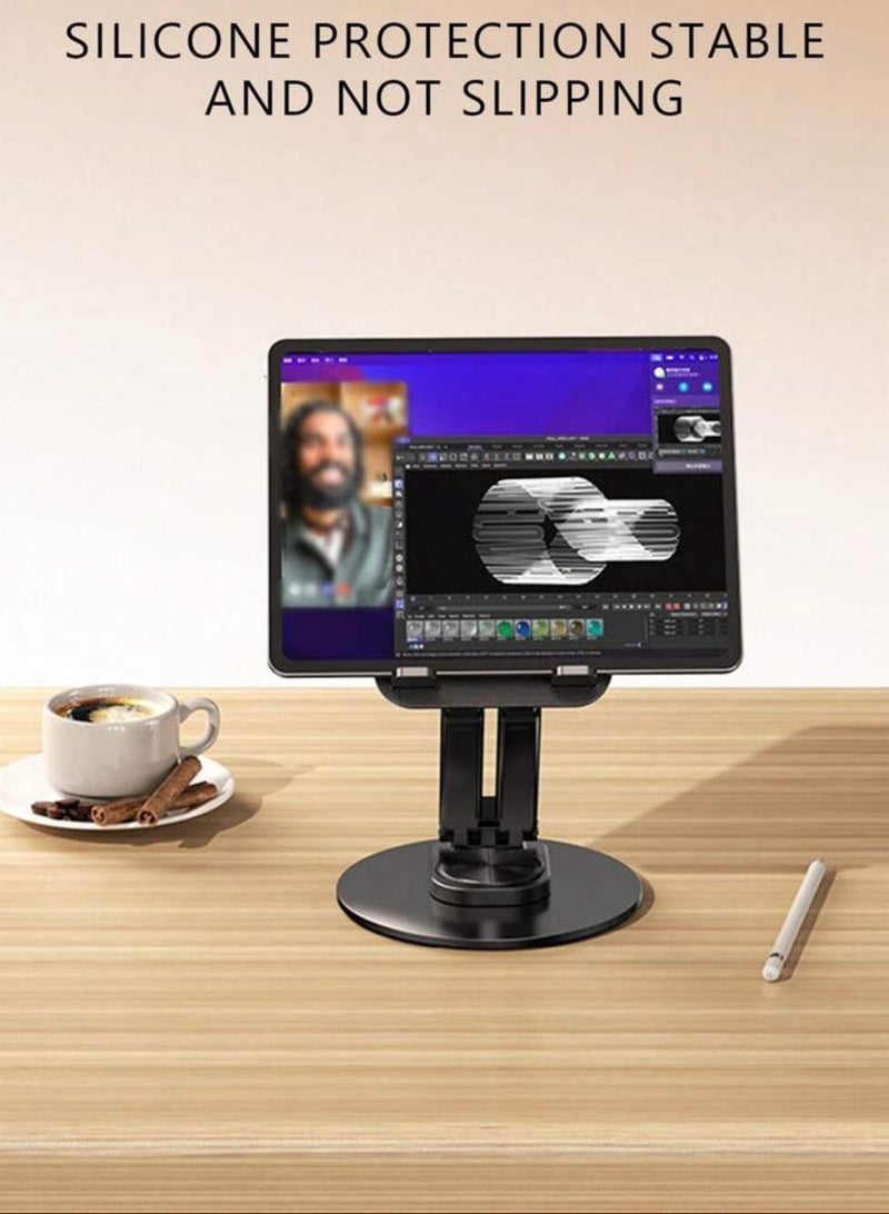 The iPad tablet stand holder is made of aluminum and is adjustable to hold tablets  - Image 5