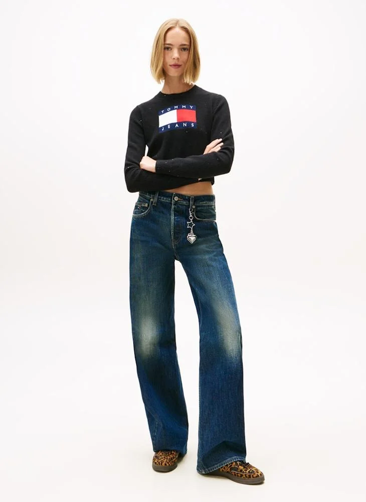 TOMMY JEANS  Logo Crew Neck Sweater for Women | Best Price UAE