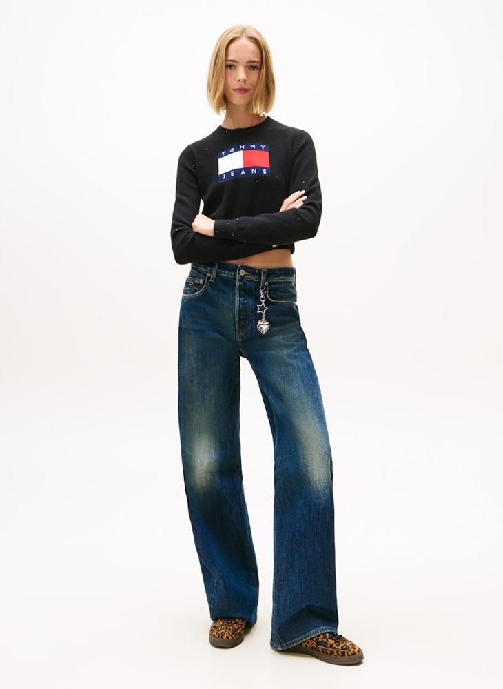 TOMMY JEANS Logo Crew Neck Sweater - Image 4