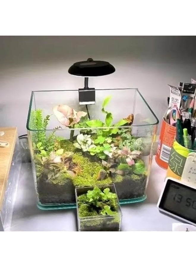 Huangxin EatingBiting 360 ° 5W USB aquarium lamp LED lamp aquatic plant fish tank lighting clip-on Bracket Lamp - Image 4