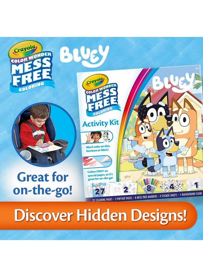 Crayola Color Wonder Bluey Activity Kit, Mess Free Coloring, Toddler Easter Basket Essentials, Travel Activity, Bluey Toys & Gifts for Kids, 3+ - Image 5