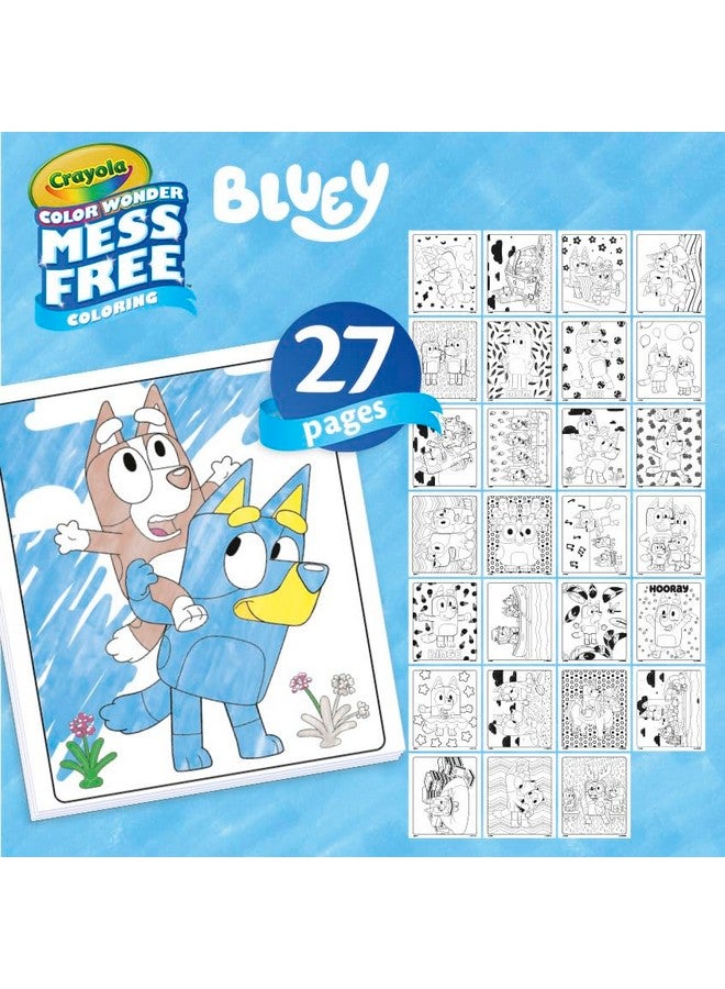 Crayola Color Wonder Bluey Activity Kit, Mess Free Coloring, Toddler Easter Basket Essentials, Travel Activity, Bluey Toys & Gifts for Kids, 3+ - Image 3