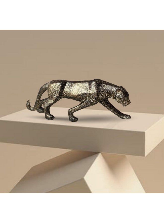 Xtore Beautiful Leopard Statue for Home Decor (Pack of 1, Dark Brown) - Image 1