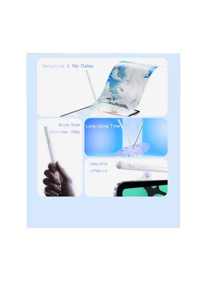 يسيدو قلم Yesido ST15 النشط العالمي بدون تأخير مع طرف من سبائك الألومنيوم بتصميم لاصق مغناطيسي. - Image 2