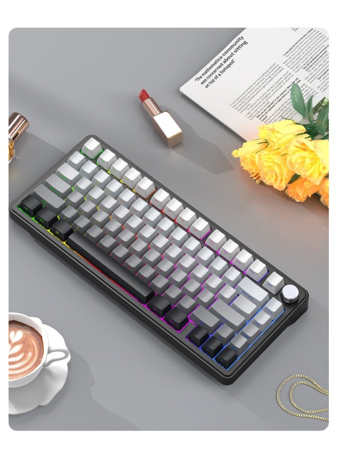 Attack Shark X85 Mechanical Keyboard - RGB Triple-Mode Wireless Bluetooth Hot-Swappable Gaming Keyboard - Image 1