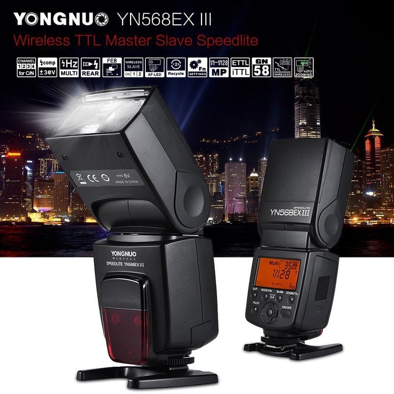YONGNUO YN568EX III Wireless Master & Slave TTL Flash Speedlite with High Speed Sync for Canon DSLR Cameras - Image 2