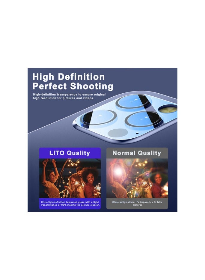 Lito 6.7 Inch 3D Clear Tempered Glass Back Camera Protector Compatible with iPhone 12 Pro Max - Image 5