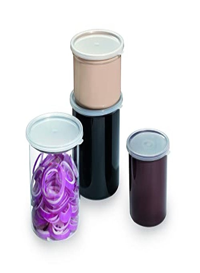 غت احصل على وعاء تخزين طعام دائري بغطاء من GET CR-0120-BK-EC، سعة 1.2 كوارت، أسود (مجموعة من 4 قطع) - Image 4