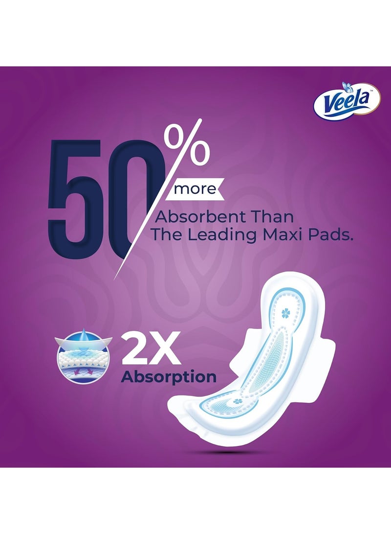 Veela Cushion Soft Ultra Thin Pads for Women - Ultra-Soft, Breathable, and Leak-Proof Sanitary Napkins, Heavy Flow Feminine Hygiene Pads (LONG, 7, count) - Image 5