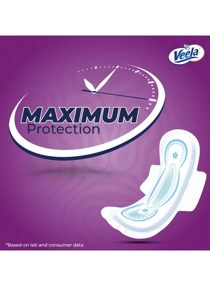 Veela Cushion Soft Ultra Thin Pads for Women - Ultra-Soft, Breathable, and Leak-Proof Sanitary Napkins, Heavy Flow Feminine Hygiene Pads (LONG, 7, count) - Image 4