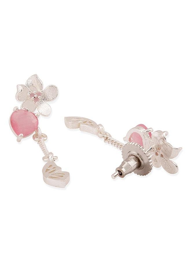 VOYLLA Love Paradise Floral Drop Butterfly Wing Earrings  - Image 3