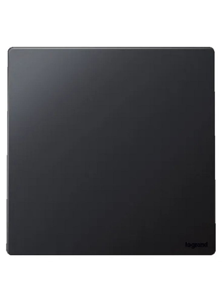 Legrand Single Pole Switch Mallia Senses 1 Gang 1 Way 16AX 250V Matt Black - Image 1