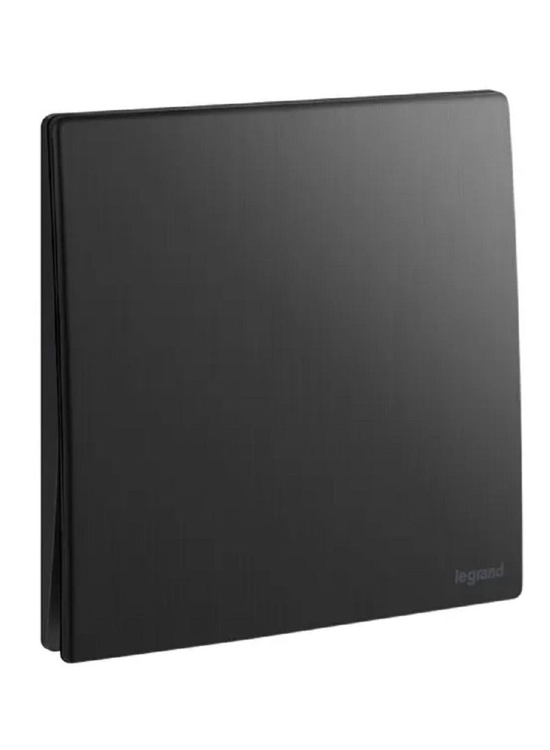Legrand Single Pole Switch Mallia Senses 1 Gang 1 Way 16AX 250V Matt Black - Image 2
