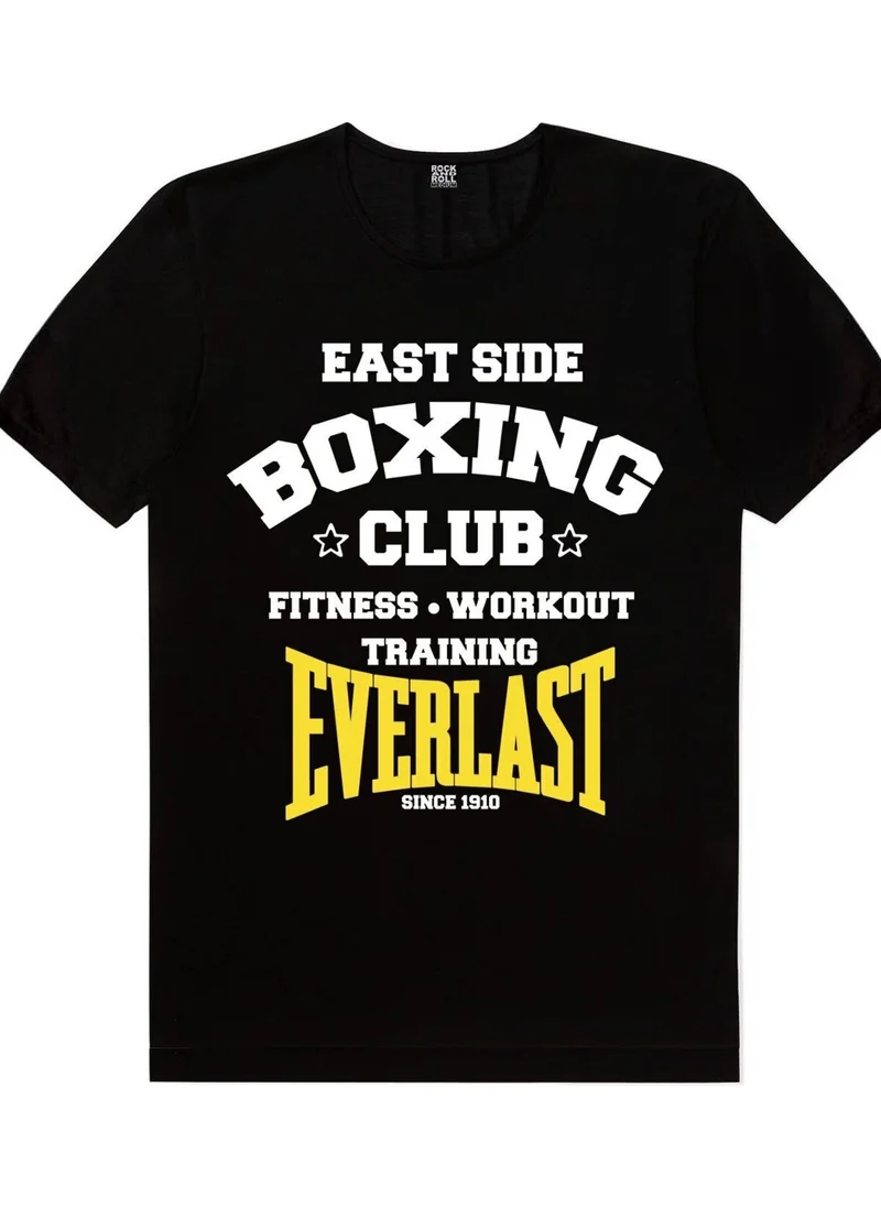روك اند رول Unrivaled Boxer, Boxing Club Black Men's 2-Piece Eco Pack T-Shirt
