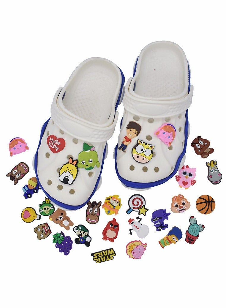 SYOSI Shoe Charms 100 pcs Shoe Charms Fit for Shoes and Wristband Bracelet Decoration Different Shape Charms Party Gift Fit Wristband for Kids and Teens Unisex Adult Party Favor Random - Image 5