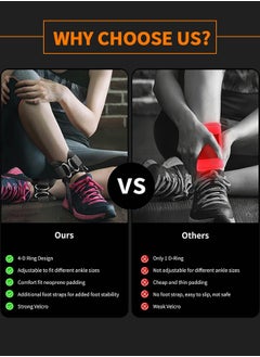 GROIC Adjustable Weight Dumbbell Ankle Straps,Lower Body Strength Trainer,for Booty Workouts - Kickbacks, Leg Extensions, Lower Body Strength Training,Household Exercise Equipment  - Image 4