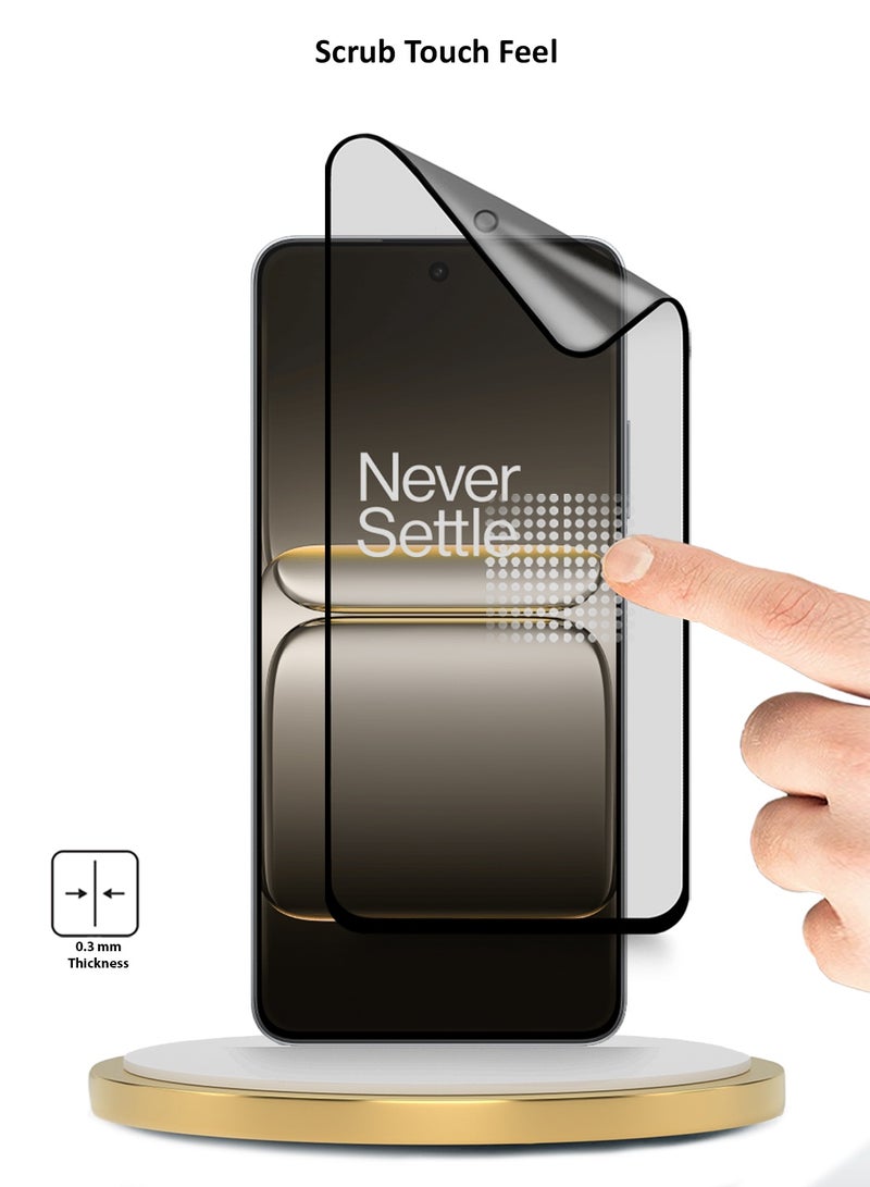 Wtech OnePlus Nord 5 5G 2025 Premium Nano Ceramic Full Glue Full Cover Matte Flexible Screen Protector (MSCNMN) - Clear/Black - Image 3