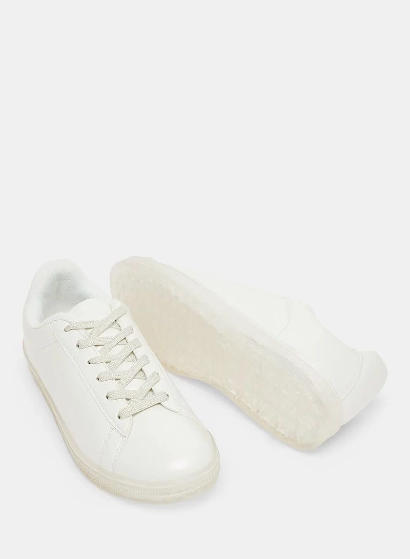 REFLEX Faux Leather Sneakers