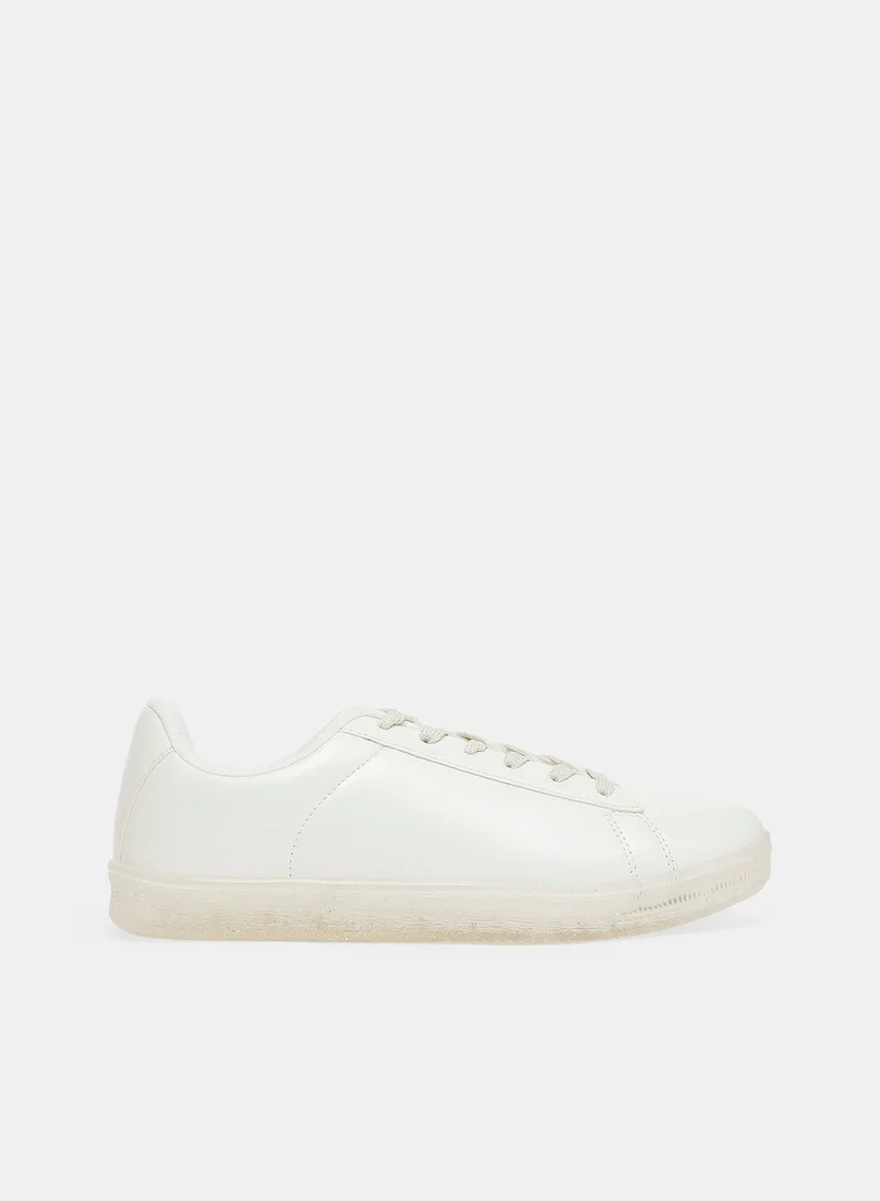 REFLEX Faux Leather Sneakers