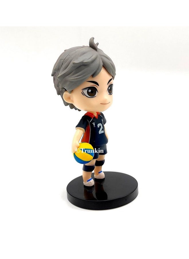 Trunkin - Trunkin | Haikyuu Koshi Sugawara Set B Action Figure | Model Gift Collectible PVC Figure | Volleyball Anime Figurine - 10 Cms - Image 1