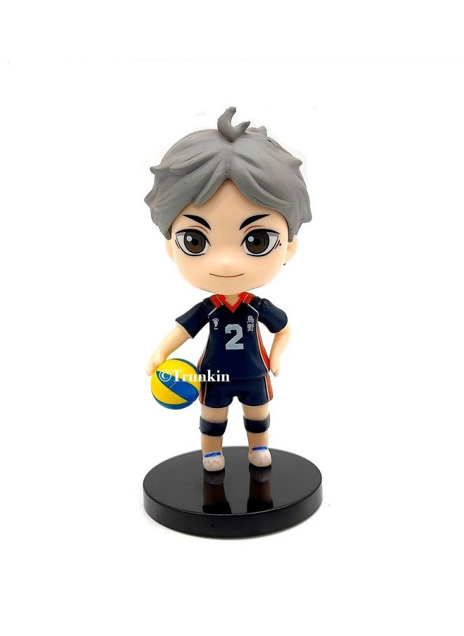 Trunkin - Trunkin | Haikyuu Koshi Sugawara Set B Action Figure | Model Gift Collectible PVC Figure | Volleyball Anime Figurine - 10 Cms - Image 1