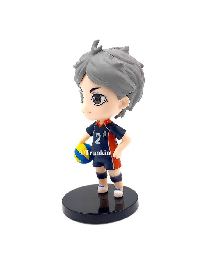 Trunkin - Trunkin | Haikyuu Koshi Sugawara Set B Action Figure | Model Gift Collectible PVC Figure | Volleyball Anime Figurine - 10 Cms - Image 1