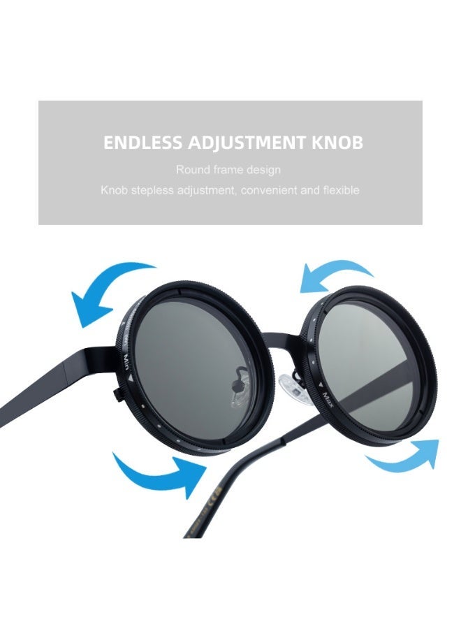 Adjustable Zoom ND Polarized UV400 Sunglasses for Outdoor Sun Protection - Image 4