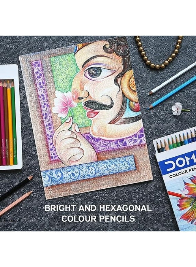 دومس الوان خشب دومس 12 لون قصيرة + برايه - Image 4