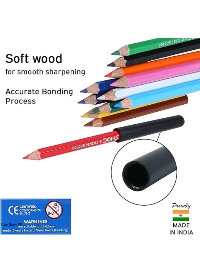 دومس الوان خشب دومس 12 لون قصيرة + برايه - Image 2