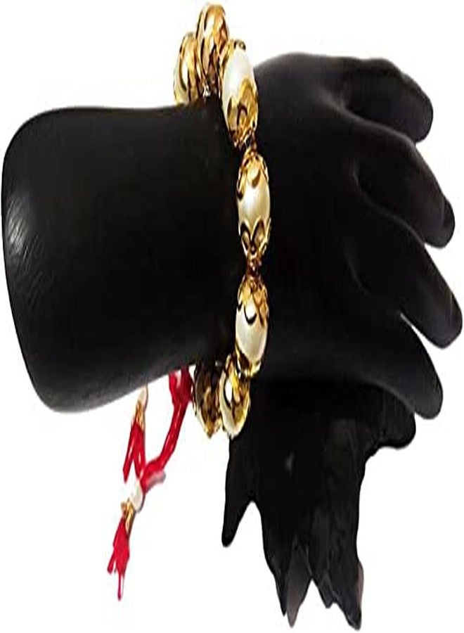 athizay مجموعة كومبو athizay Bhaiya Bhabhi Rakhi من النحاس الأصلي للأخ لومبا راخي لبهابي خرز موتي أبيض راكيس - Image 2