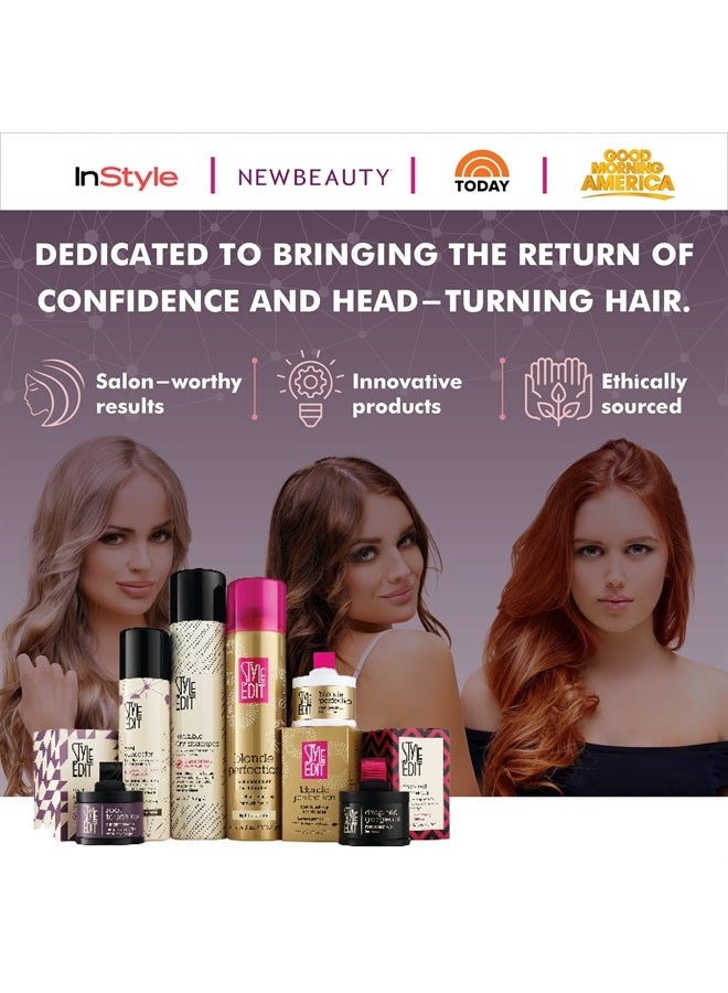 STYLE EDIT Root Touch Up Powder for Dark Brown Hair by Style Edit | Cover Up Hair Color for Grays and Roots Coverage | Root Concealer for Dark Brown Hair | Mineral Infused Binding Hairline Powder 2 Pack - Image 3