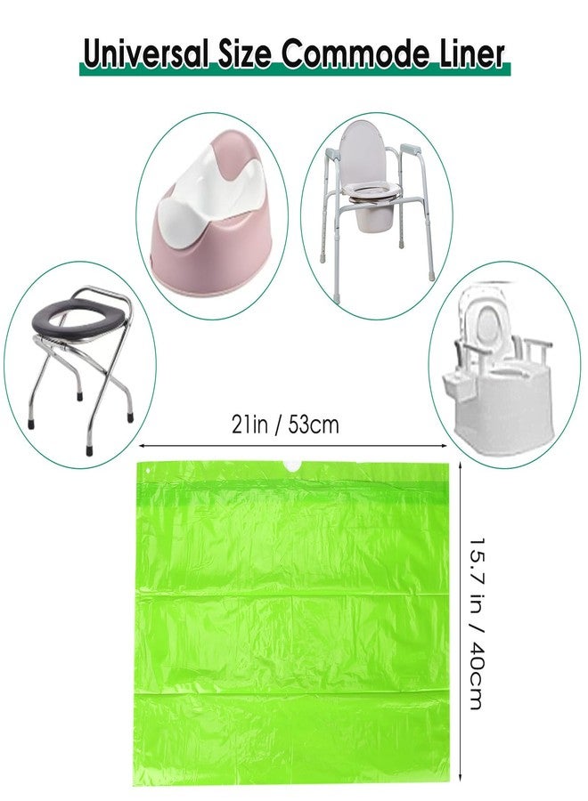 BOOWOO Bedside Commode Liners with Absorbent Pads, 50/100 Disposable Commode Bags/Pads, Scented Adult Potty Chair Liners, Portable Commode Poop Bags for Commode Chair, Bedpan, Bucket Toilet - Image 5