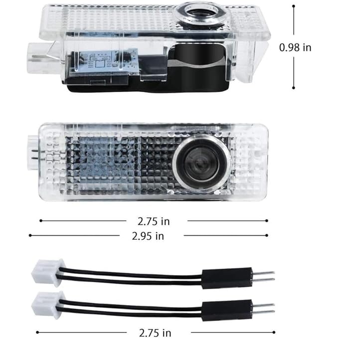 3دي شادو لايت مصابيح LED أضواء باب السيارة وشعار جهاز العرض (أسود وأبيض) أضواء ترحيب عالية الدقة متوافقة مع سلسلة بي إم دبليو 1/3/4/5/6/7/M/X/Z/GT - Image 3