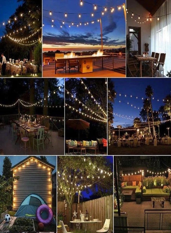 Chronos G40 Outdoor Bulb String Lights Hanging - IP44 Rainproof G40 Globe LED Bulbs | Bulbs with LED Filament - Edison Style-25Ft Light for Backyard Terrace Garden Balcony Party Decor Home Decoration - Image 5