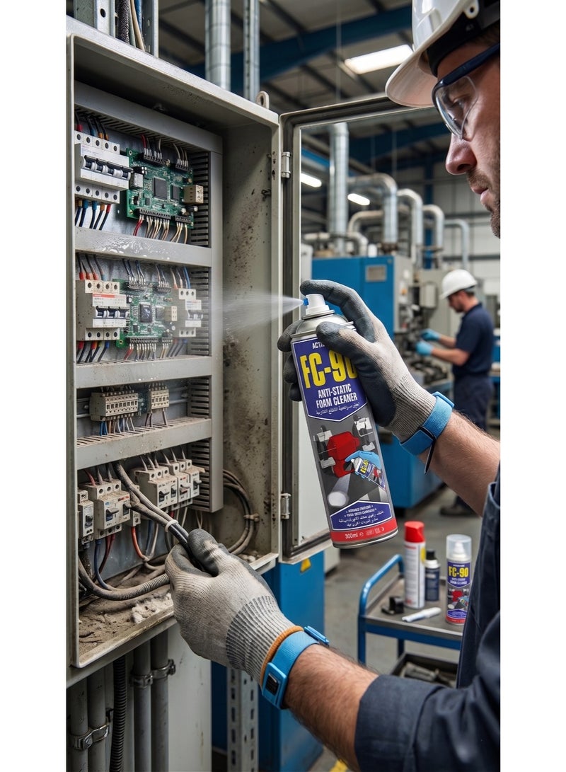®ACTION CAN FC-90_Anti-Static Foam Cleaner 500ML  Foam spray cleaner for electronics removes dirt and leaves a clean, anti-static finish. - Image 2
