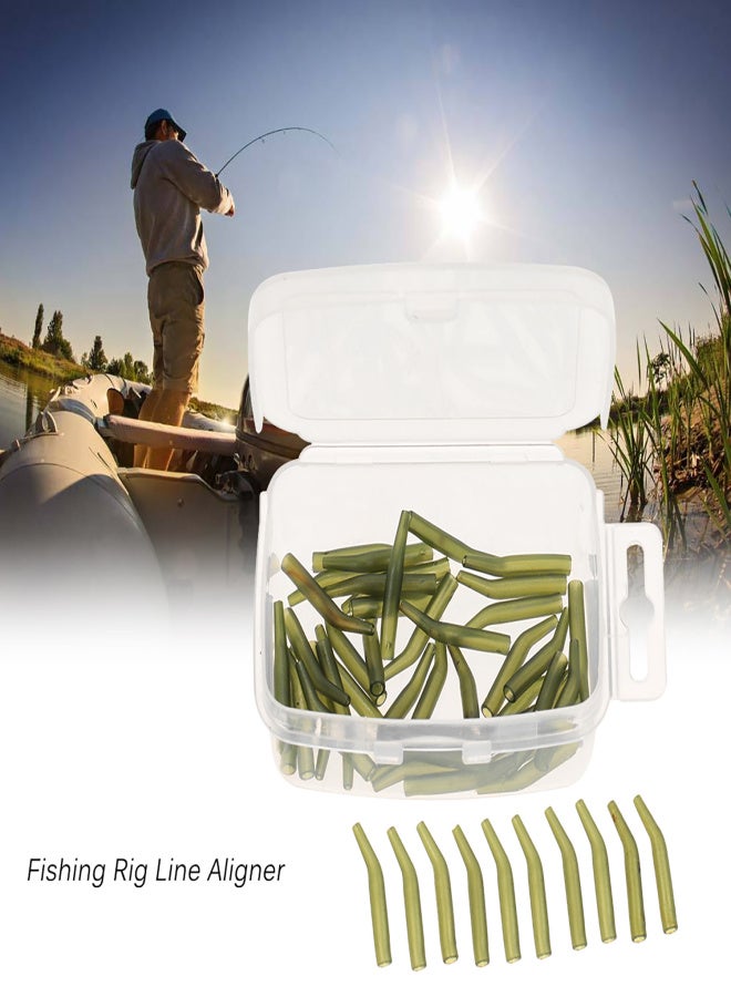 COONOR 50Pcs/Lot Carp Fishing Hook Sleeve Hair Rig Line Aligner Sleeves Soft Anti Tangle Fishing Tackle Aligner Carp Fishing Accessories - Image 5