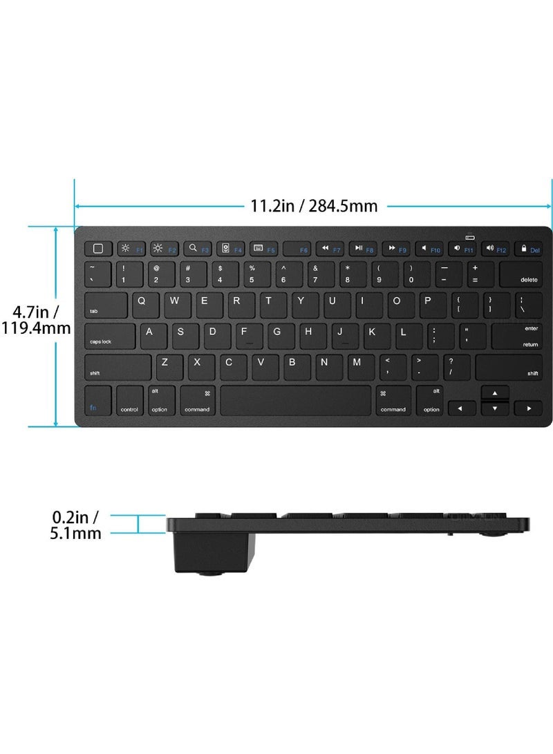 Captaintech Bluetooth Keyboard Compatible with iPad 10.2 Inch/ 9.7 Inch iPad Air 10.5 iPad Pro 11/12.9 iPad Mini 5/4 iPhone and Other Bluetooth Enabled Devices  - Image 5