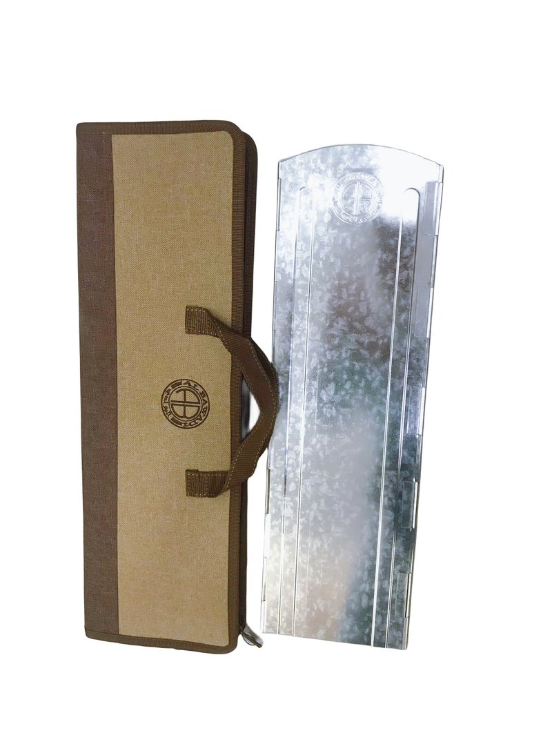 Albawadi Camping Stove Windshield Folding Windscreen With Bag 15*50CM - Image 5