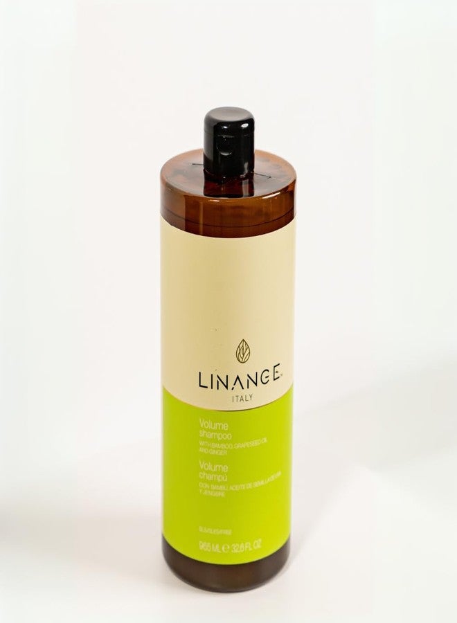LINANGE Volume Shampoo with Bamboo, Grapeseed Oil & Ginger Extracts for Chemically Treated Hair | Revitalizing & Hydrating Shampoo - 965ml / 32.6 oz. - Image 4