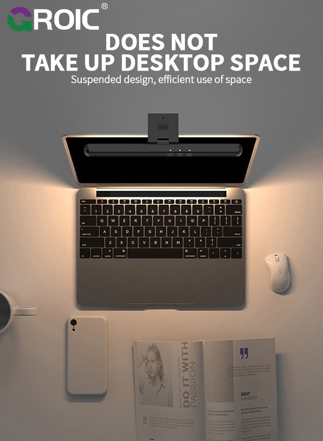 GROIC Monitor Light Bar, Ultra-Wide 9.8" Screen Bar with Touch Control, Eye Care Lamp 3 Color Modes, No Glare, USB Powered LED Desk for Office/Home/Study Room - Image 3