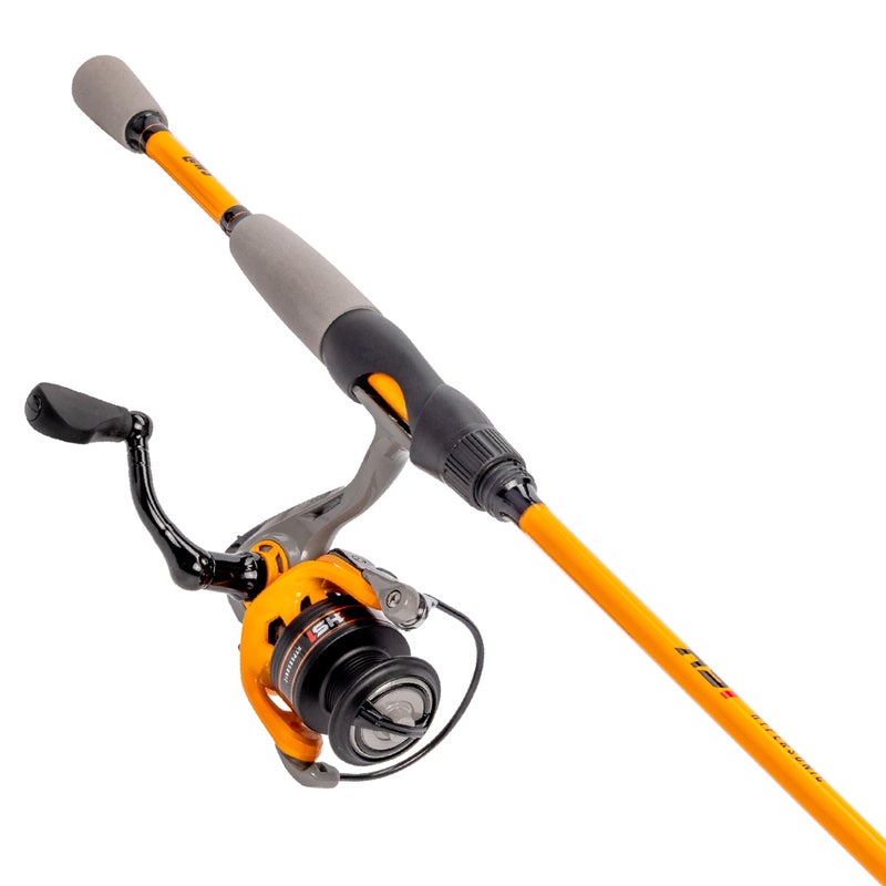 Lew's Lewâ€™s Hypersonic Spinning Reel and Fishing Rod Combo, 7-Foot Med Power Fast Action IM6 Graphite Rod, Size 300 Reel, 5.1:1 Gear Ratio, Orange/Gray - Image 1