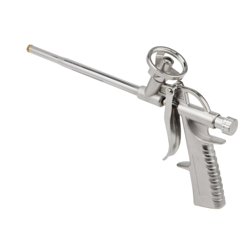 Spray Foam Gun 31.5cm Aluminum Corrosion Resistant Ergonomic Foam Gun - Accurate Flow Control for Filling Sealing Insulating Gaps - Image 3