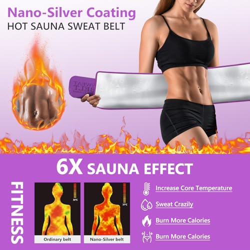 MORECOO Waist Trainer for Women Lower Belly Fat, Waist Sweat Band for Women, Belly Band Sweat Belt, Body Shaper, Stomach Wrap - Image 3
