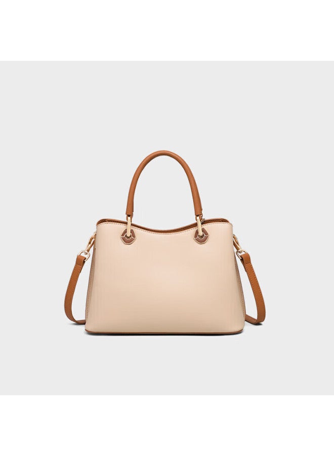 Viney Cowhide Handbag Women's Bag Mother Bag Middle-aged High-end Crossbody Bag New Year Birthday Gift For Girlfriend Wife - Image 3
