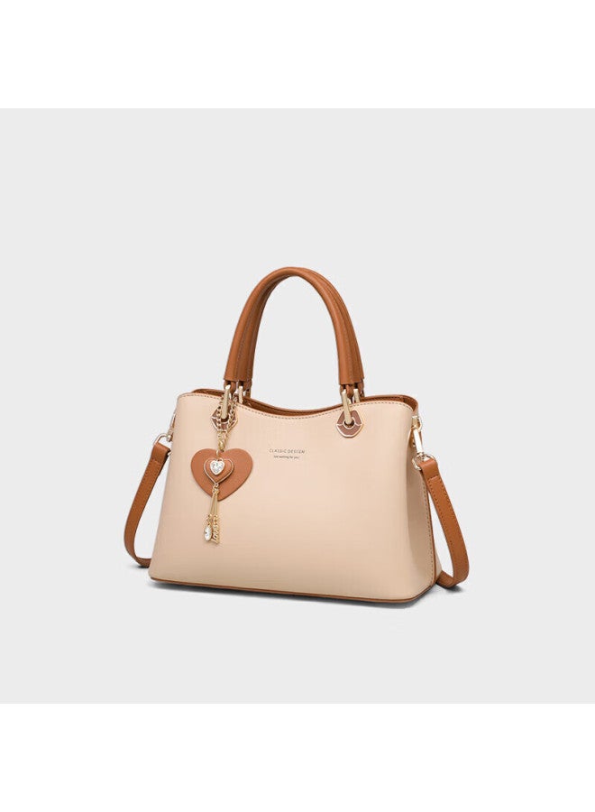 Viney Cowhide Handbag Women's Bag Mother Bag Middle-aged High-end Crossbody Bag New Year Birthday Gift For Girlfriend Wife - Image 2
