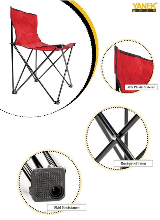 YANEK Foldable Camping and Beach Chair, 41 x 43 x 69 cm  - Image 3