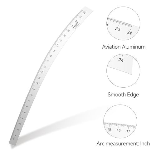 Kearing French Curve Ruler - 24 Inch Aluminum for Pattern Making, Sewing, Quilting & Design - Image 3