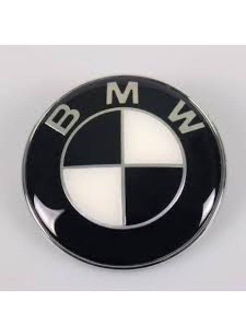 BMW 1-piece front 82mm - black and white
