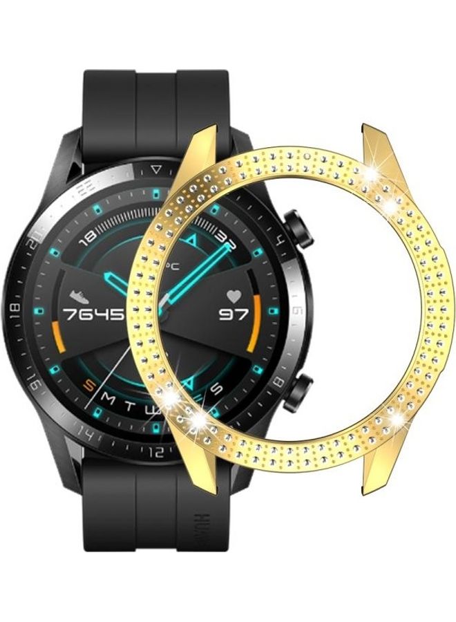 BGM PC Double Row Diamond Watch Case For Huawei GT2 46mm Gold - Image 1